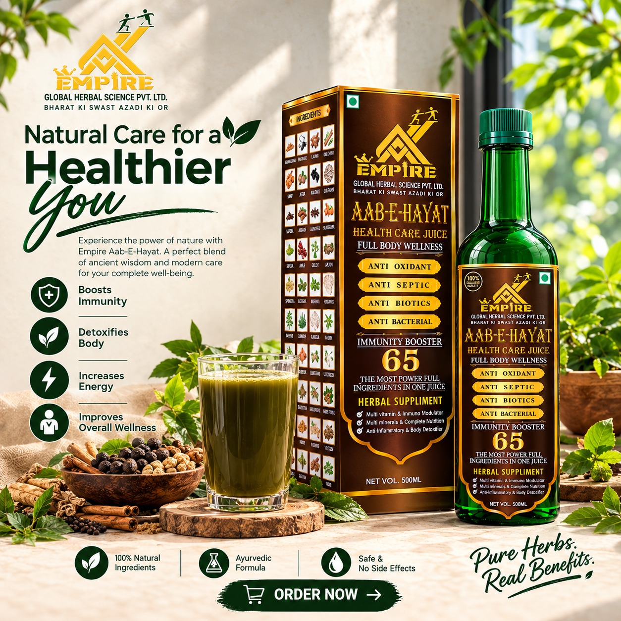Aab-E-Hayat Premium Herbal Juice 500ml